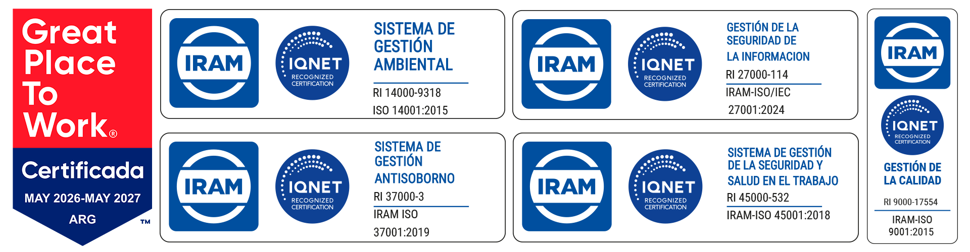 Certificaciones y Normas